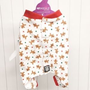PetRageous Gingerbread Dog Pajamas Sz Xs